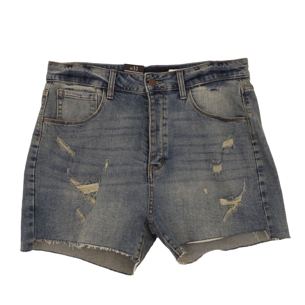 Treasure & Bond Foster Boyfriend High Rise Short 32 Denim Jeans Distressed B50